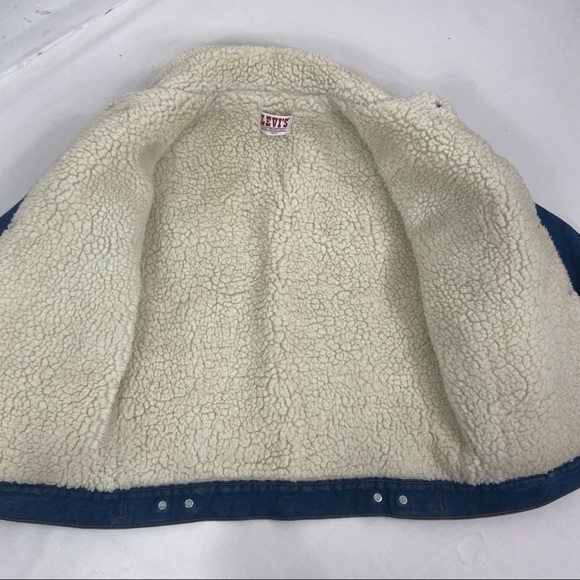 Levi’s vintage denim Jean Shearling jacket 40R - Picture 12 of 13